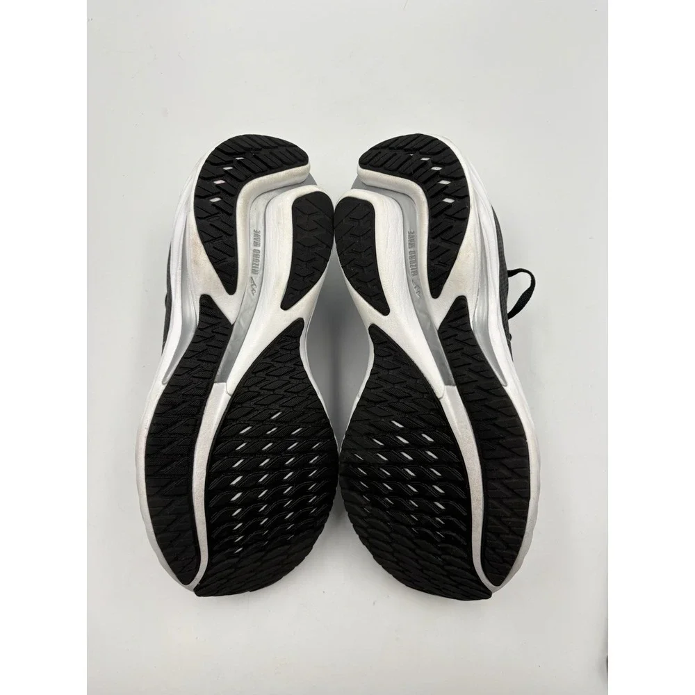 Mizuno Wave Rider 28 Womens Running Shoes Black White Sneaker 9.5